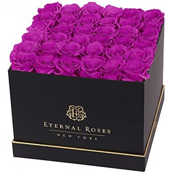 GIFTS PLAZA (D) Luxury Long Lasting Roses in a Bla...