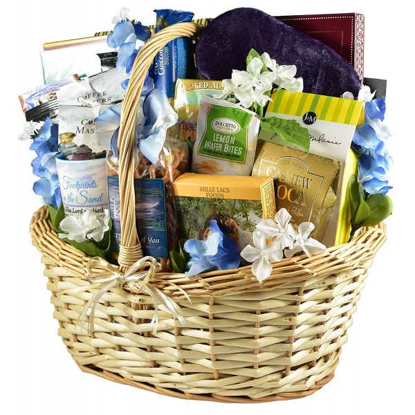 Gift Basket Village With Deepest Sympathy, Bereavement and Sympathy Gift Baskets with Grief Gifts and Comforting Snacks (XL)